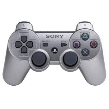 Джойстик для PlayStation 3 Беспроводной (Dualshock 3) Серебристый
