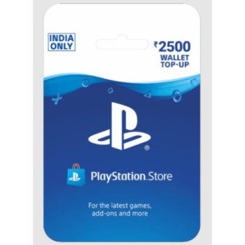 Пополнение бумажника для PlayStation Store 2500 рупий (Индийский регион)