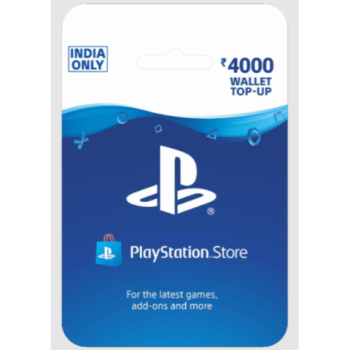 Пополнение бумажника для PlayStation Store 4000 рупий (Индийский регион)