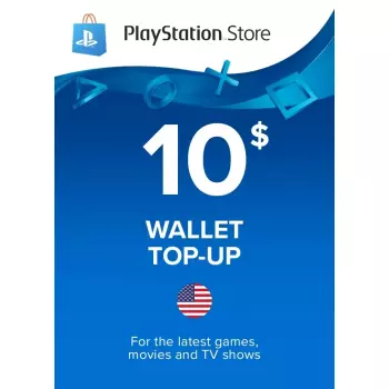Пополнение Бумажника Для PlayStation Store 10$ (Регион США)