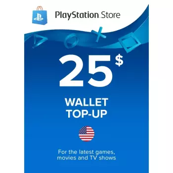 Пополнение Бумажника Для PlayStation Store 25$ (Регион США)