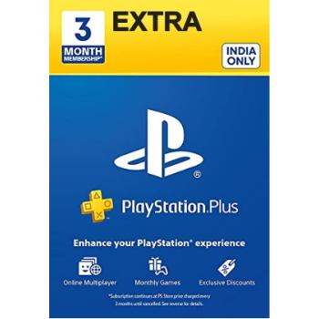 Подписка на PlayStation Plus Extra - 90 дней (3 месяца) (Индийский регион)