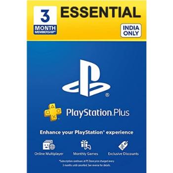 Подписка на PlayStation Plus Essential - 90 дней (3 месяца) (Индийский регион)