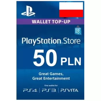Пополнение Бумажника Для PlayStation Store 50zl (Регион Польша)