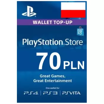 Пополнение Бумажника Для PlayStation Store 70zl (Регион Польша)