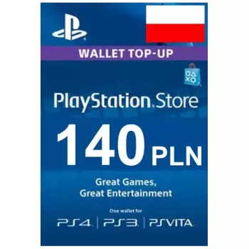 Пополнение Бумажника Для PlayStation Store 140zl (Регион Польша)